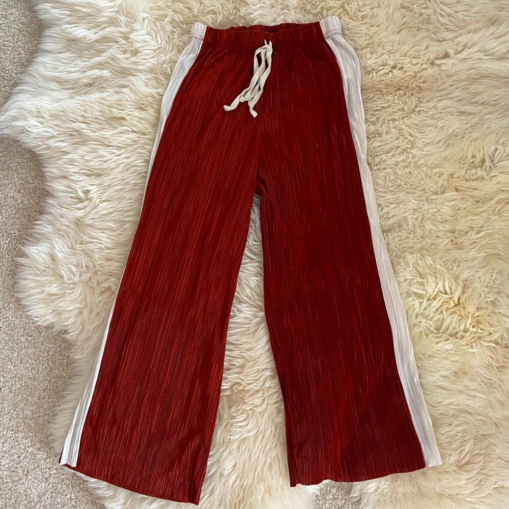 Silence + Noise “Sasha” Accordion Pleated Culottes